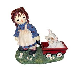 Raggedy Ann Vintage Figurine Simon & Schuster Good Deeds Fill the Heart With Joy